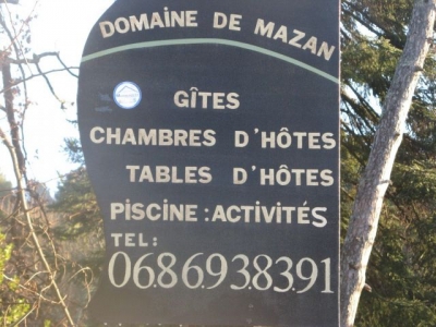 Chambre d'hôte 'Domaine de mazan' en Ardeche