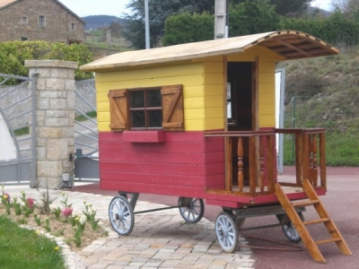Roulotte 'Sarzier rene' en Ardeche