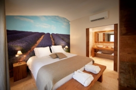 Chambre avec jacuzzi privatif 'L'amoureuse suite & spa' à Puget